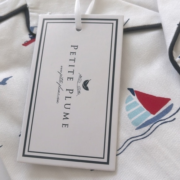 Petite Plume Flame Resistant Chemical Free Nautical Sail Way Pajama Set Size 14 - Picture 7 of 7